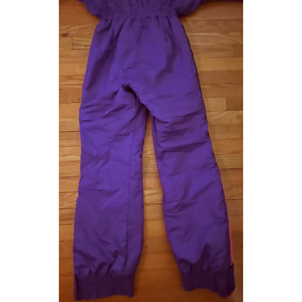 Vintage Obermeyer Brushstroke Purple Coverall Ski Snow Suit & M Mittens Women 8 - Picture 8 of 10
